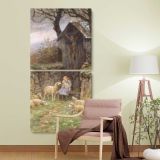 Refuge Frederick Stuart Church by Frederick Stuart Church two panel canvas wall art room mockup