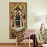 The Assumption of the Virgin by Bergognone two panel canvas wall art room mockup