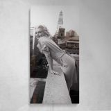 Marilyn Monroe on a New York Balcony Canvas Wall Art Print