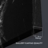 Marilyn Monroe in a Black Evening Dress close up showing gallery canvas texture and depth