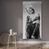 Marilyn Monroe Glamour Portrait canvas wall art displayed in a contemporary room