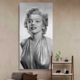 Marilyn Monroe Classic Studio Portrait canvas wall art in a styled interior
