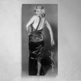 Marilyn Monroe Backless Dress Portrait Canvas Wall Art Print