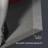Marilyn Monroe Pop Art Backless Dress Portrait close up showing gallery canvas texture and depth