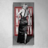 Marilyn Monroe Pop Art Backless Dress Portrait Canvas Wall Art Print