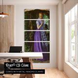 Arthur Hughes April Love Tate Britain by Arthur Hughes five panel canvas wall art office mockup