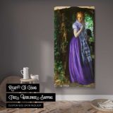 Arthur Hughes April Love Tate Britain by Arthur Hughes canvas wall art displayed in a contemporary room