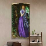 Arthur Hughes April Love Tate Britain by Arthur Hughes canvas wall art in a styled interior