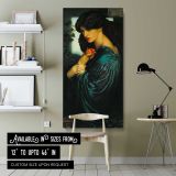 Dante Gabriel Rossetti Proserpine Tate Britain by Dante Gabriel Rossetti canvas wall art shown in a modern interior