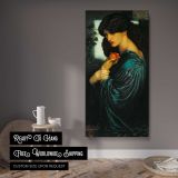Dante Gabriel Rossetti Proserpine Tate Britain by Dante Gabriel Rossetti canvas wall art displayed in a contemporary room