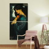 Dante Gabriel Rossetti Proserpine Tate Britain by Dante Gabriel Rossetti two panel canvas wall art room mockup