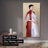 John Singer Sargent Portrait of Mrs Robert Harrison Tate Britain by John Singer Sargent canvas wall art displayed in a contemporary room