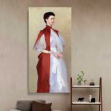 John Singer Sargent Portrait of Mrs Robert Harrison Tate Britain by John Singer Sargent canvas wall art in a styled interior