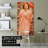 Albert Moore Blossoms Tate Britain by Albert Joseph Moore canvas wall art shown in a modern interior