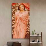 Albert Moore Blossoms Tate Britain by Albert Joseph Moore canvas wall art in a styled interior