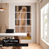 Frederic Lord Leighton The Bath of Psyche Tate Britain by Frederic Leighton five panel canvas wall art office mockup