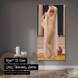 Frederic Lord Leighton The Bath of Psyche Tate Britain by Frederic Leighton canvas wall art displayed in a contemporary room