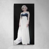 Marilyn Monroe in a White Evening Gown Canvas Wall Art Print