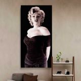 Marilyn Monroe Monkey Business Glamour Portrait canvas wall art in a styled interior