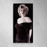 Marilyn Monroe Monkey Business Glamour Portrait Canvas Wall Art Print