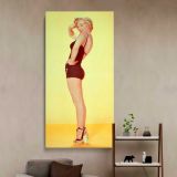 Marilyn Monroe Pin Up Portrait canvas wall art in a styled interior
