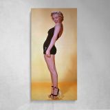 Marilyn Monroe Standing Pin Up Portrait Canvas Wall Art Print