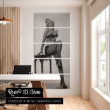 Marilyn Monroe River of No Return Portrait five panel canvas wall art office mockup