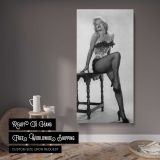Marilyn Monroe River of No Return Portrait canvas wall art displayed in a contemporary room