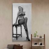 Marilyn Monroe River of No Return Portrait canvas wall art in a styled interior