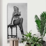 Marilyn Monroe River of No Return Portrait canvas print displayed in a modern interior