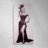 Marilyn Monroe Saloon Showgirl Portrait Canvas Wall Art Print