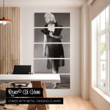 Marilyn Monroe Some Like It Hot Portrait five panel canvas wall art office mockup
