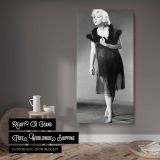 Marilyn Monroe Some Like It Hot Portrait canvas wall art displayed in a contemporary room