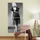 Marilyn Monroe Some Like It Hot Portrait two panel canvas wall art room mockup