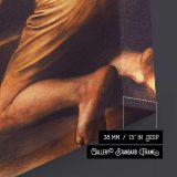 Madonna di Loreto Caravaggio c1604 6 by Caravaggio close up showing gallery canvas texture and depth