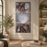 Michelangelo Merisi da Caravaggio Jupiter Neptune and Pluto WGA04203 by Caravaggio canvas wall art displayed in an interior