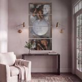 Michelangelo Merisi da Caravaggio Jupiter Neptune and Pluto WGA04203 by Caravaggio canvas print shown in a styled interior