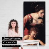 Michelangelo Merisi da Caravaggio Madonna Palafrenieri detail WGA04168 by Caravaggio canvas wall art mockup 03