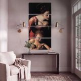 Michelangelo Merisi da Caravaggio Madonna Palafrenieri detail WGA04168 by Caravaggio canvas print shown in a styled interior
