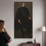 Philip IV of Spain by Diego Velazquez canvas wall art mockup 02