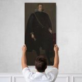 Philip IV of Spain by Diego Velazquez Canvas Wall Art Print
