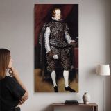 Philip IV in Brown and Silver by Diego Velazquez canvas wall art mockup 02