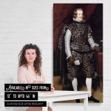 Philip IV in Brown and Silver by Diego Velazquez canvas wall art mockup 03