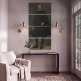 Portrait of Don Pedro de Barberana by Diego Velazquez canvas print shown in a styled interior