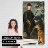 Cardinal Infante Ferdinand of Austria by Diego Velazquez canvas wall art mockup 03