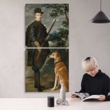 Cardinal Infante Ferdinand of Austria by Diego Velazquez canvas wall art mockup 04