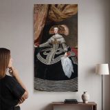Queen Mariana of Austria by Diego Velazquez canvas wall art mockup 02