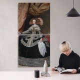 Queen Mariana of Austria by Diego Velazquez canvas wall art mockup 04