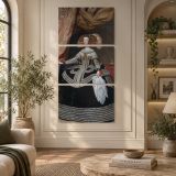 Queen Mariana of Austria by Diego Velazquez canvas wall art displayed in an interior