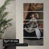 Queen Mariana of Austria by Diego Velazquez canvas wall art in a contemporary room